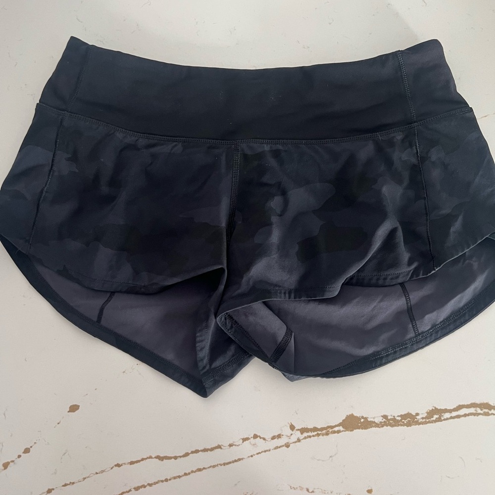 Lululemon Black Camo Shorts